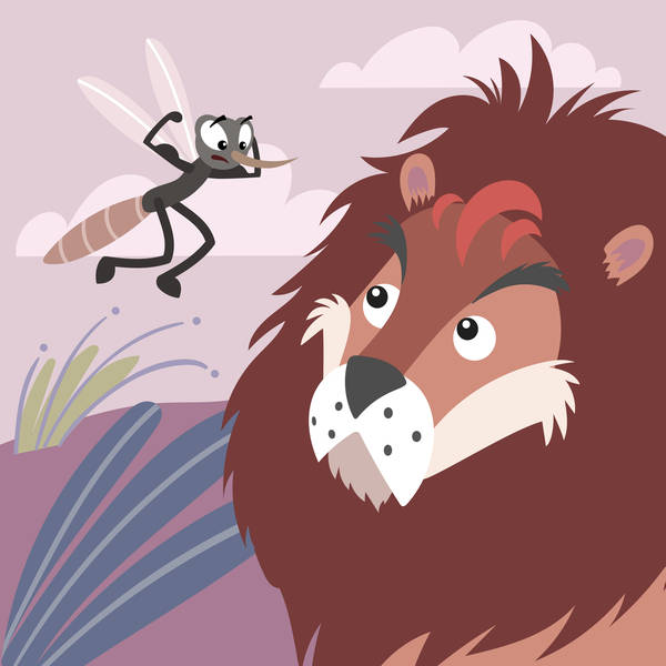 The Lion and the Gnat-Storytelling Podcast for Kids:E225