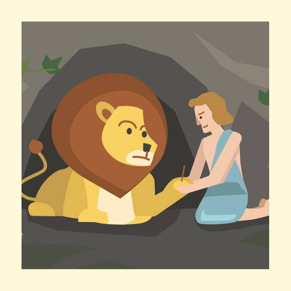 Teach Gratitude with this Classic Aesop's Fable - Storytelling Podcast for Kids -Androcles and the Lion: E59