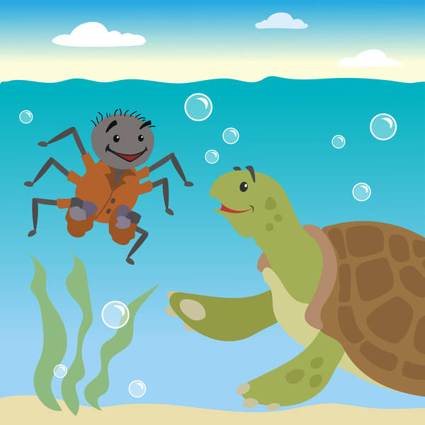 Discover How What Goes Around Comes Around in this Trickster Tale - Storytelling Podcast for Kids - Anansi and Turtle E:112